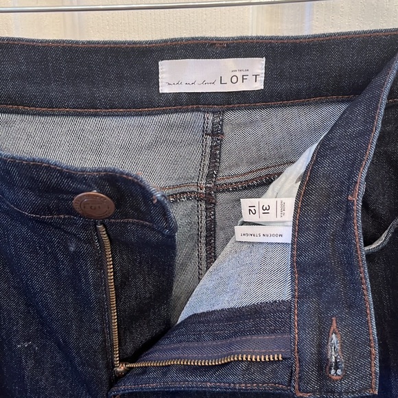 Loft modern straight jeans - Picture 3 of 3